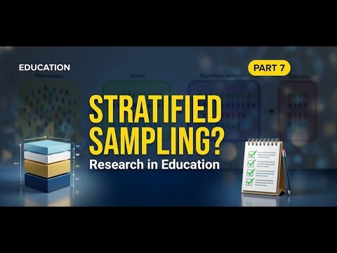 Stratified sampling |NET/JRF/SET
