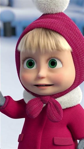 Masha's Snowman! ❄️⛄️ #TheLegendOfThe12months #MashaAndTheBear #Shorts #cartoonforkids #kids