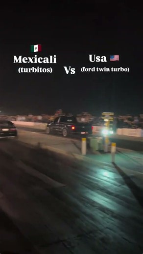 Twin Turbo F-150 vs Turbo Honda Civic Drag Race! 🇲🇽 vs 🇺🇸 🔥 #shorts