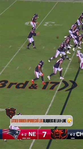 ¡Luther Burden III prendió los cohetes 🚀 y nadie lo alcanzó! 🐻🏈 Touchdown de Chicago justo antes de terminar la primera mitad del TNF 🤩 📺💻@Somos FOX
