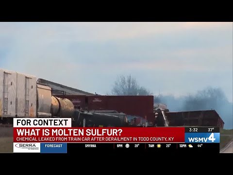 What is molten sulfur? The chemical involved in Kentucky train derailment