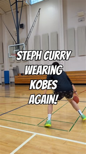 David Giongco on Instagram: "Stephen Curry wearing the Kobe 4 Protro “Gold Medal”. Should he sign to Nike? 🤯🔥 #basketball #shoes"