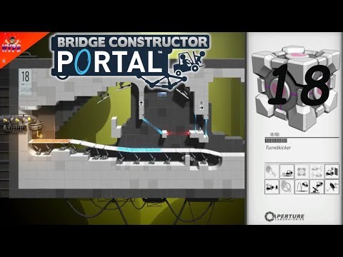 Bridge Constructor Portal 🌉 [18] ★ Turretkicker