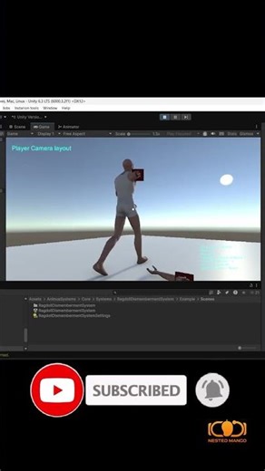 Ragdoll Dismemberment System Real Time Mesh Cutting in Unity #unity3d #unitygamedev
