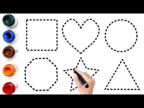 How to Draw 2D Shapes Easy 🎨 | Circle, Square, Triangle & More for Kids