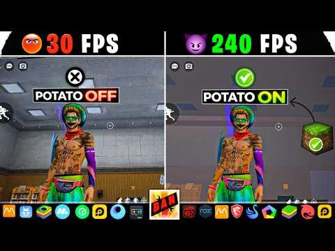 ⚡ Get 300+ FPS in Bluestacks & MSI 5! Enable POTATO GRAPHICS on Every Emulator ✅ (4K)