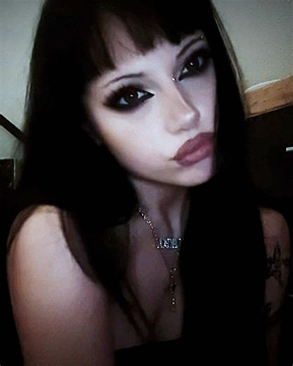 would you join me tho #altgirl #wlw bi #goth #alternative #vampire makeup style tutorial baddie gothgirl