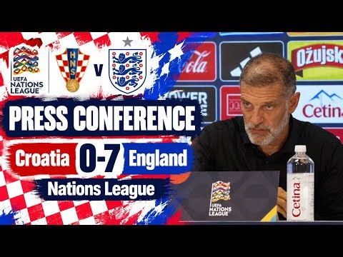 "VERY DISAPPOINTED! SAD... SORRY!" CROATIA PRESS CONFERENCE: Slaven Bilić: Croatia 0-7 England