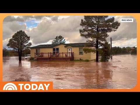 Storms Slam Southwest; Major Warm-Up Expected for Great Plains