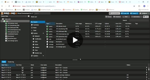 #sysadmin #ccna #docker #container #dozzle #grafana #proxmox #jellyfin #uptimekuma #prometheus #adguard #nginx #opnsense #it | Ghassen Karim