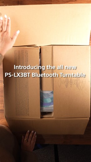 Sony Electronics on Instagram: "Unboxing the PS‑LX3BT is an experience in itself. With upgraded sound that brings every groove to life, and full‑auto playback that starts your listening with a single touch, this turntable elevates your vinyl journey from the very first drop. Comment "TURNTABLE" to have the link sent to you directly."