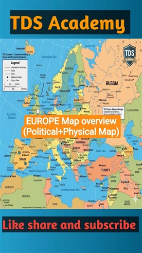 Europe Map Study Guide 2026 | Complete Map Reading & Geography Notes (UGC NET, UPSC, TGT/PGT)