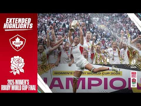 The Red Roses are CHAMPIONS |  Red Roses v Canada extended highlights | Women’s Rugby World Cup 2025