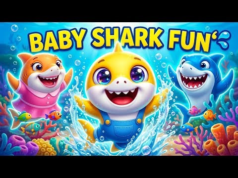 🌊🦈 Baby Shark Splash Splash | Fun Kids Song & Dance! 🎵💦