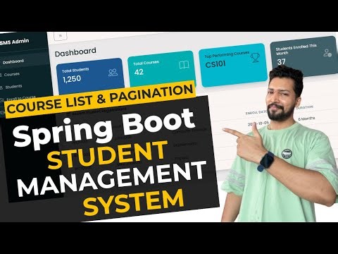 Implement Pagination in Spring Boot | Course Listing Module | Student Management System