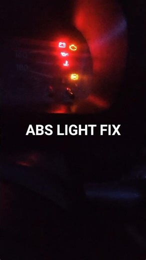 How to Fix ABS Warning Light | Rear Wheel Speed Sensor Diagnosis & Repair #mechaniclife #shorts