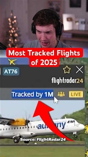 Most Tracked Flights of 2025