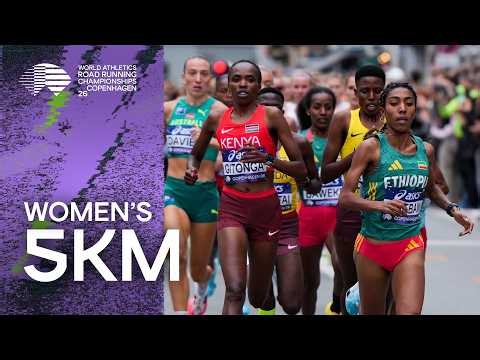 Women's 5km Full Highlight | World Road Running Championships Copenhagen 26