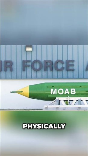 Mother of All Bombs: Unveiling the MOAB's Devastating Power! #shorts