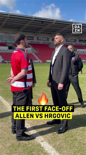 Dave Allen & Filip Hrgovic's VERY FIRST face-off in the middle of Doncaster's Stadium 🏟️🔥