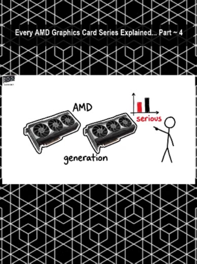 Part 4 ~ Every AMD Graphics Card Series Explained Every AMD Radeon graphics card series explained in plain English, from the budget RX 580 to data-center AI chips. It starts with the old GCN era, the RX 400 and 500 cards plus the power-hungry Vega 56 and 64, then the RX 5000 series where RDNA gave AMD a fresh start. The RX 6000 series on RDNA 2 finally went toe to toe with Nvidia’s RTX 3000 cards. The RX 7000 series brought the first chiplet design to gaming GPUs, and the RX 9000 series on RDNA 