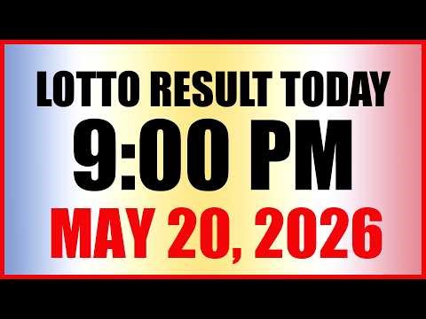 Lotto Result Today 9pm Draw May 20, 2026 PCSO
