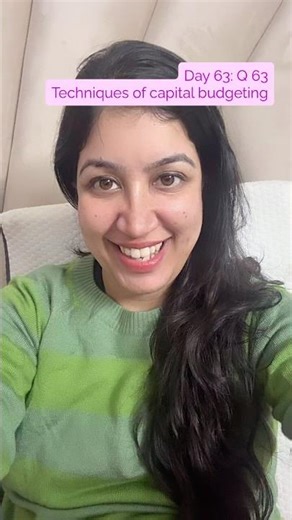 Day 63:Q63 |Finance interview question series | types of capital budgeting #trendingshorts