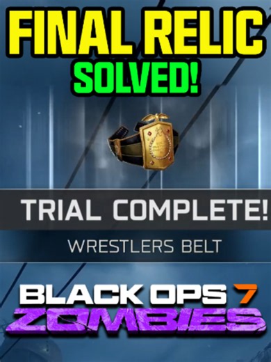 The FINAL Black Ops 7 Zombies Easter Egg SOLVED (Wrestlers Belt Relic) #blackops7zombies #bo7zombies #codzombies #callofdutyzombies #gaming #easteregg