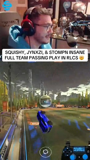 SQUISHY, JYNXZI, & STOMPN INSANE FULL TEAM PASSING PLAY IN RLCS 🤯 @Jynxzi @stompgoat #rocketleague