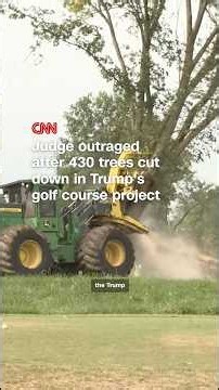 Judge outraged after 430 trees cut down in Trump’s golf course project