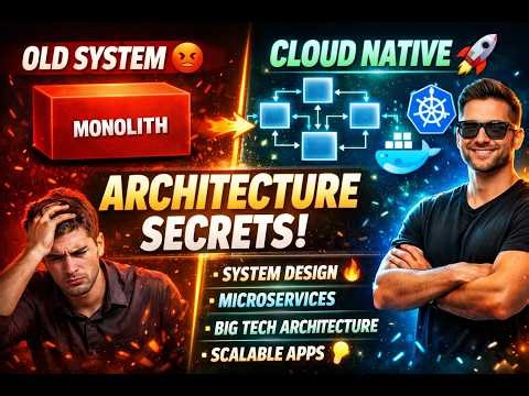 Cloud-Native Architecture Explained (Microservices + Kubernetes + Real Example 🚀)
