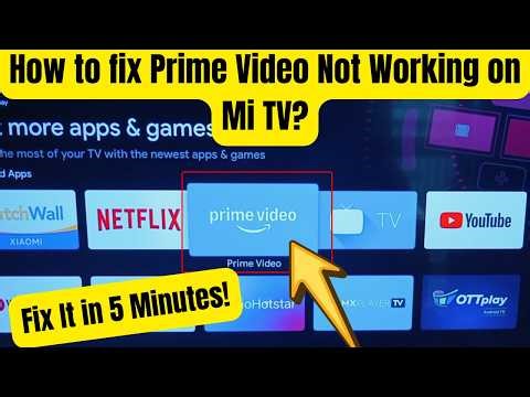 How to Fix Prime Video Problems on Android TV / Mi TV | Prime Video Not Working Fix