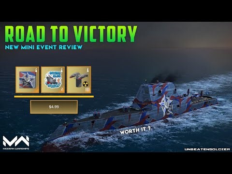 Modern Warships : 🎖️Road to Victory 🎖️ Review || New Camouflage & Flag || Gold Pass || MW