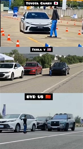 Tesla Model Y, BYD U8, and Toyota Camry: Insane! pedestrian AEB test