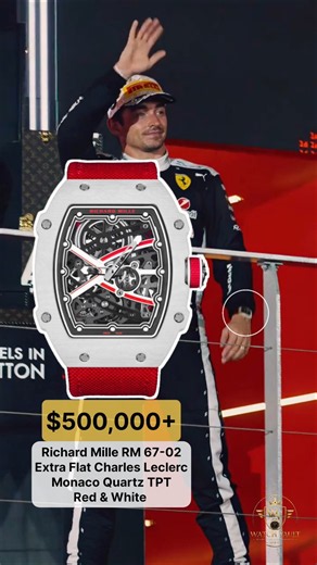 💎 Charles Leclerc Secures P2 at the Singapore Grand Prix Wearing a $500K +Richard Mille 🏎️🔥