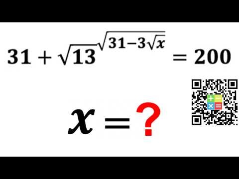 Can you solve the equation? | (Mathematical Olympiad Training) | #math #maths