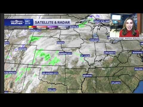 Heavy rain, thunder, warm then cold, high winds, and snow squalls