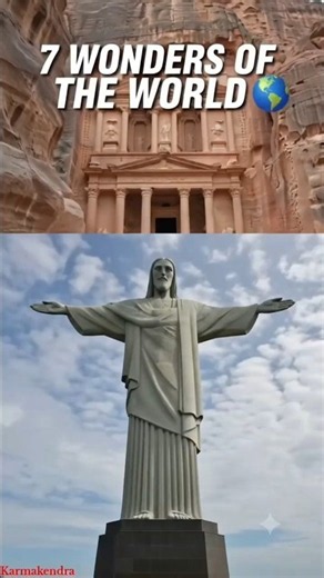 Seven Wonders Of World 🌐 #shorts #7wonders #sevenwonders #facts #gk #trending #ytshorts #viral #fyp