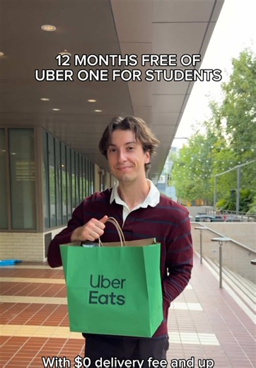 Get 12 free months of @Uber ONE for students for a limited time! Sign up at the link in my bio. Your bank account will thank you! T&C: 12mo. free membership offer for eligible students who aren't members. Available while supplies last or thru 10/21/26. Subject to change/cancellation. Revocable due to fraud if not an eligible student. #UberPartner #ad #UberPartner