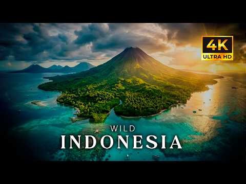 Indonesia from Above 4K | Volcanoes, Islands and Tropical Paradise
