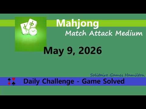 Microsoft Mahjong | Match Attack Medium - May 9, 2026 | Daily Challenges