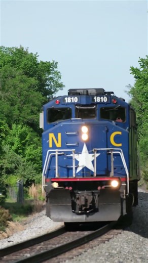 Amtrak Piedmont Train 77 Speeding Through Greensboro, NC