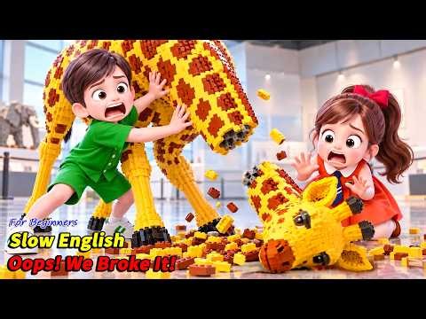 They Played Hide and Seek at LEGO World... THEN Everything COLLAPSED! 😱🧱 | Slow English (A2)
