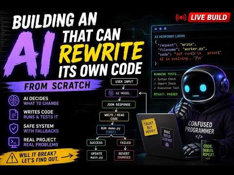 Building an AI That Can Rewrite Its Own Code Live | Python AI Project