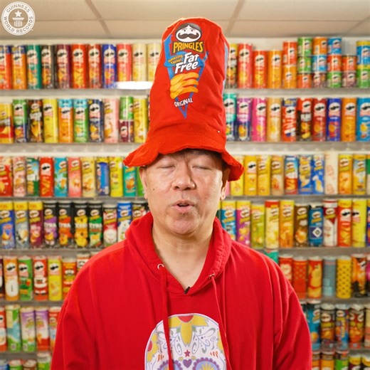 Meet Sonny Molina, the collection king, and his immense Pringles can collection. | Guinness World Records