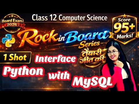 Interface Python with MySQL | Python and MYSQL Connectivity 1 Shot | CBSE Class 12 Computer Science