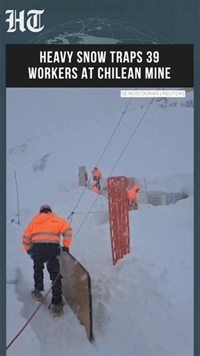 Chile Mine Rescue Underway After Heavy Snow Traps 39 Workers | #shorts