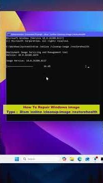 How to Repair Windows Image
