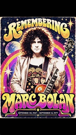 ✨ Remembering Marc Bolan on would have been his 79th birthday ✨ Some stars are born to shine. Some are born to burn so brightly that their light never truly fades. Marc Bolan was one of those rare souls. With his wild curls, velvet voice, poetic heart and electric spirit, he stepped onto the stage and transformed rock ’n’ roll into something shimmering, magical and utterly unforgettable. As the spirit and soul of T. Rex, he gave us songs that still sparkle through the years “Get It On,” “20th Ce