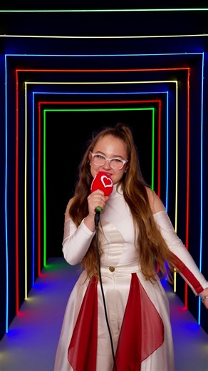 Her song is about singing to feel good, and Ana Stojanoska means every word 🙌 #JESC2026 🇲🇰